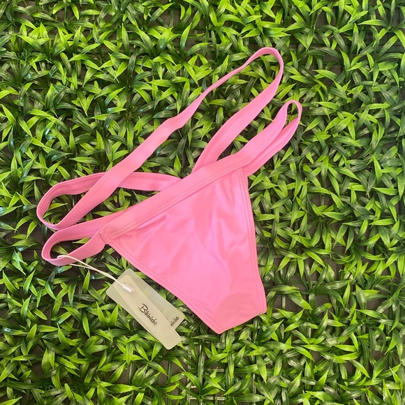 👙NWT Bikinishe Pink 2 piece sexy triangle bathing suit. - Picture 4 of 8